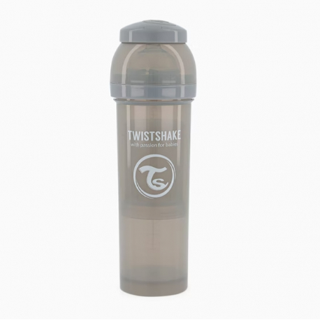 Μπιμπερό Twistshake κατά των κολικών 330ml Pastel Grey (1τμχ)