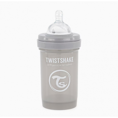 Μπιμπερό Twistshake κατά των κολικών 180ml Pastel Grey (1τμχ)