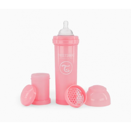 Μπιμπερό Twistshake κατά των κολικών 330ml Pastel Pink (1τμχ)