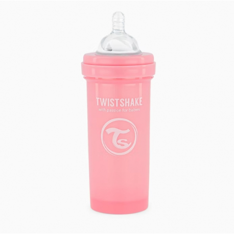 Μπιμπερό Twistshake κατά των κολικών 260ml Pastel Pink (1τμχ)