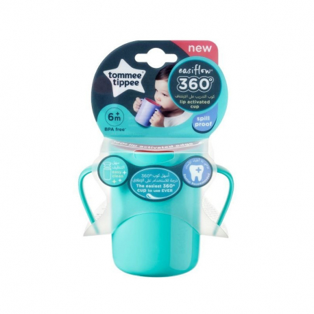 Εκπαιδευτικό κύπελλο Tommee tippee Easiflow™ 360° με λαβές