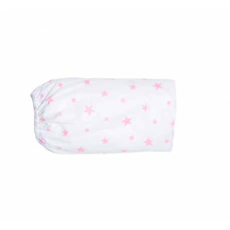 Κατωσέντονο κούνιας Baby Star Αστεράκι Ροζ με λάστιχο