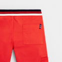 Okaidi Bermuda slim en toile orange garcon