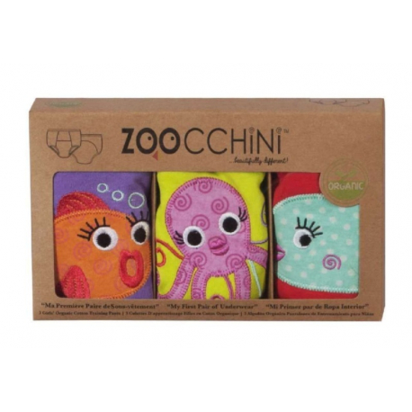 Εκπαιδευτικά βρακάκια 3 τμχ Zoocchini™ Ocean Friends για κορίτσι 2-3 ετών
