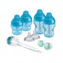 Σετ μπιμπερό Tommee Tippee Advanced Anti-Colic Blue για νεογέννητα, σετ των 9