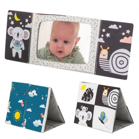 Βρεφικό βιβλίο με καθρέφτη Taf toys Tummy-Time Mirror Book