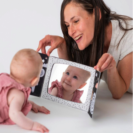 Βρεφικό βιβλίο με καθρέφτη Taf toys Tummy-Time Mirror Book