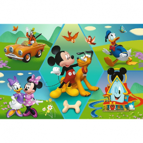 Παζλ XXL 60 τεμαχίων Trefl Puzzle Super Shape - Disney Mickey Mouse Funhouse