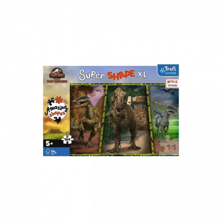 Παζλ XL 104 τεμαχίων Trefl Puzzle Super Shape - Jurassic World