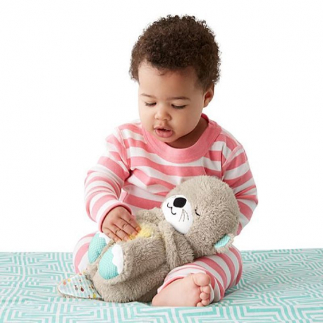 Μαλακή βίδρα Fisher-Price® Soothe &#039;n Snuggle Otter με κίνηση και μουσική