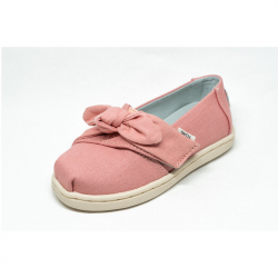 Παιδικά παπούτσια TOMS Tiny Alpargata Dye Pink Canvas Bow