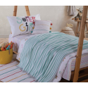 Κουβέρτα μονή βαμβακερή Nef-Nef Homeware Happy Stripe 160 x 240 cm