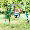 Κούνια εξωτερικού χώρου Plum® 2 in 1 Swing Set Purple - Teal