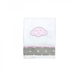 Πετσέτα προσώπου Baby Star Σύννεφο Ροζ