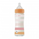 Γυάλινο μπιμπερό Chicco Well Being Girl 240 ml 0m+ (1τμχ)