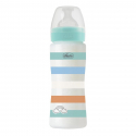 Πλαστικό μπιμπερό Chicco Well Being Boy 330 ml 4m+ (1τμχ)