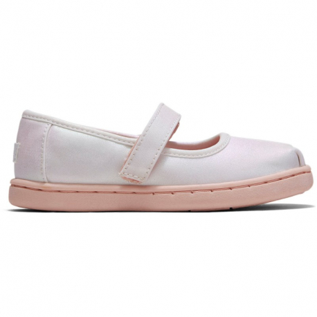 Μπαλαρίνες TOMS Tiny Mary Jane Iridescent Woven White