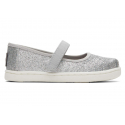 Μπαλαρίνες TOMS Tiny Mary Jane Iridescent Glimmer Silver