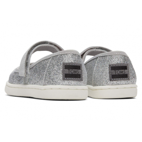 Μπαλαρίνες TOMS Tiny Mary Jane Iridescent Glimmer Silver