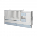 Πολυμορφικό κρεβάτι Lorelli® Mini Max New White - Baby Blue