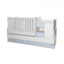 Πολυμορφικό κρεβάτι Lorelli® Mini Max New White - Baby Blue