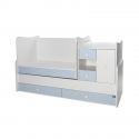 Πολυμορφικό κρεβάτι Lorelli® Mini Max New White - Baby Blue