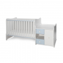 Πολυμορφικό κρεβάτι Lorelli® Mini Max New White - Baby Blue