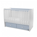 Βρεφικό κρεβάτι Lorelli® Matrix New White - Baby Blue