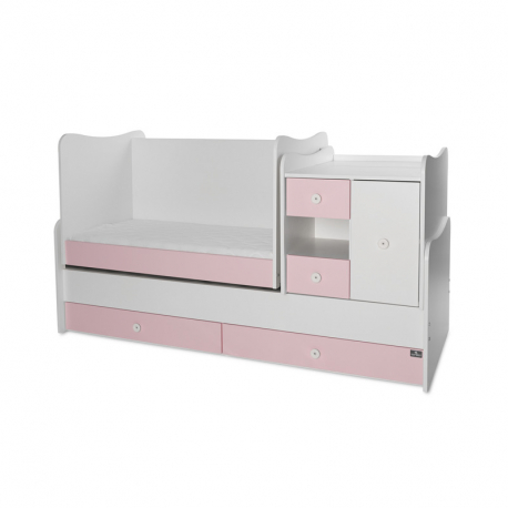 Πολυμορφικό κρεβάτι Lorelli® Mini Max New White - Orchid Pink