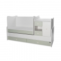 Πολυμορφικό κρεβάτι Lorelli® Mini Max New White - Milky Green