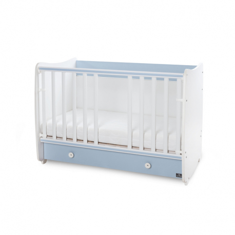 Πολυμορφικό κρεβάτι Lorelli® Dream New White - Baby Blue 70x140 cm