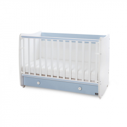 Πολυμορφικό κρεβάτι Lorelli® Dream New White - Baby Blue 60x120 cm