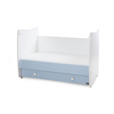 Πολυμορφικό κρεβάτι Lorelli® Dream New White - Baby Blue 60x120 cm