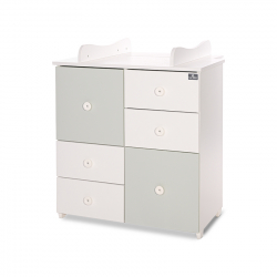 Συρταριέρα-αλλαξιέρα LoreLLi® Cupboard New White - Milky Green