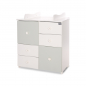 Συρταριέρα-αλλαξιέρα LoreLLi® Cupboard New White - Milky Green