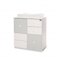 Συρταριέρα-αλλαξιέρα LoreLLi® Cupboard New White - Milky Green