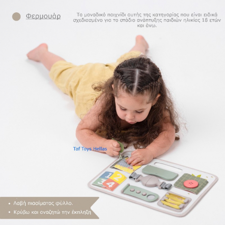 Πίνακας δραστηριοτήτων Taf Toys Activity buckles board