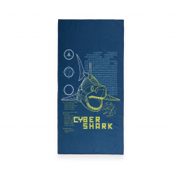 Πετσέτα θαλάσσης Nef-Nef Homeware Cyber Shark 75x150 cm