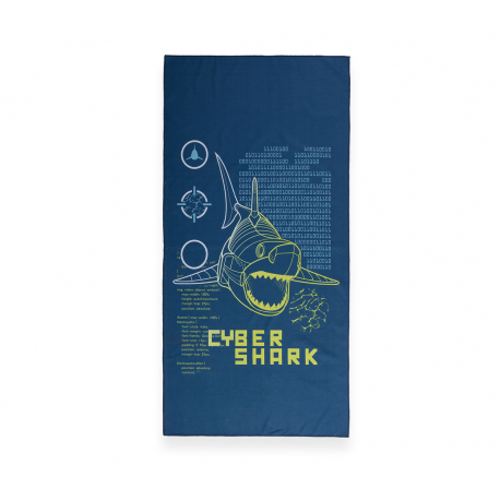 Πετσέτα θαλάσσης Nef-Nef Homeware Cyber Shark 75x150 cm