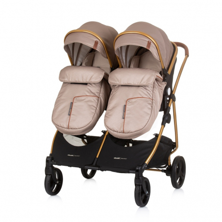 Καρότσι διδύμων Chipolino Duo Smart Golden Beige