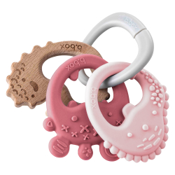 Κρίκοι οδοντοφυΐας B.box Trio Teether Blush σετ των 3