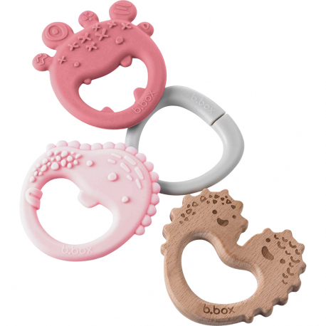 Κρίκοι οδοντοφυΐας B.box Trio Teether Blush σετ των 3