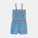 Okaidi Combishort enn denim light bleu Fille