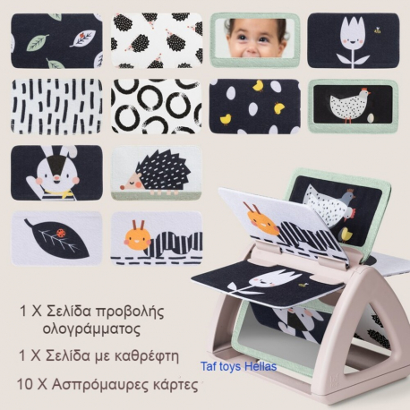 Περιστρεφόμενο βιβλίο Taf Toys Black &amp; White Spinning Book