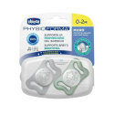 Πιπίλα για τη νύχτα Chicco PhysioForma Micro 0-2m, σετ των 2