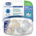 Πιπίλα για τη νύχτα Chicco PhysioForma Light 6-16m, σετ των 2