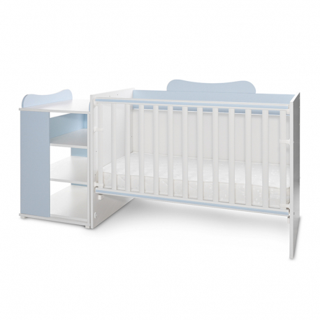 Πολυμορφικό κρεβάτι Lorelli® Multi New White - Baby Blue