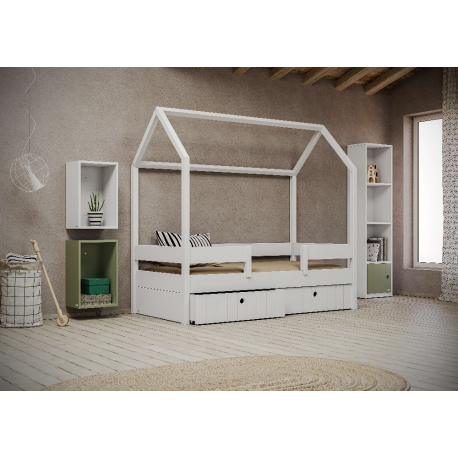 Παιδικό κρεβάτι μονό CasaKids Kiddy για στρώμα 90x190 cm