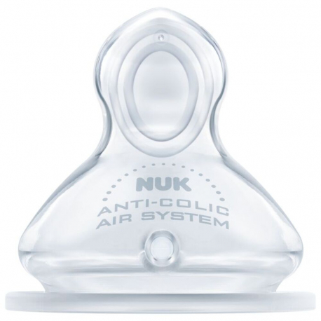 Θηλές σιλικόνης Nuk® First Choice+ για γάλα (0-6m), σετ των 2