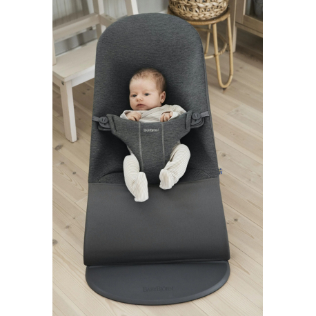 Ριλάξ Babybjorn Bliss 3D Jersey Charcoal Grey